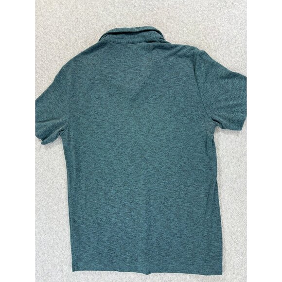 Theory Shot Sleeve Cotton Blend Polo‎ Shirt (Men's Medium) Green - Picture 9 of 9